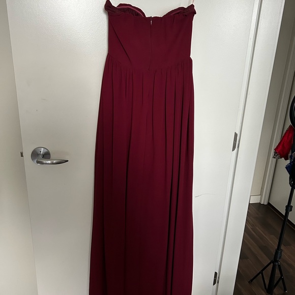 Dress Hush Collection Maroon Size 8 - Picture 4 of 5